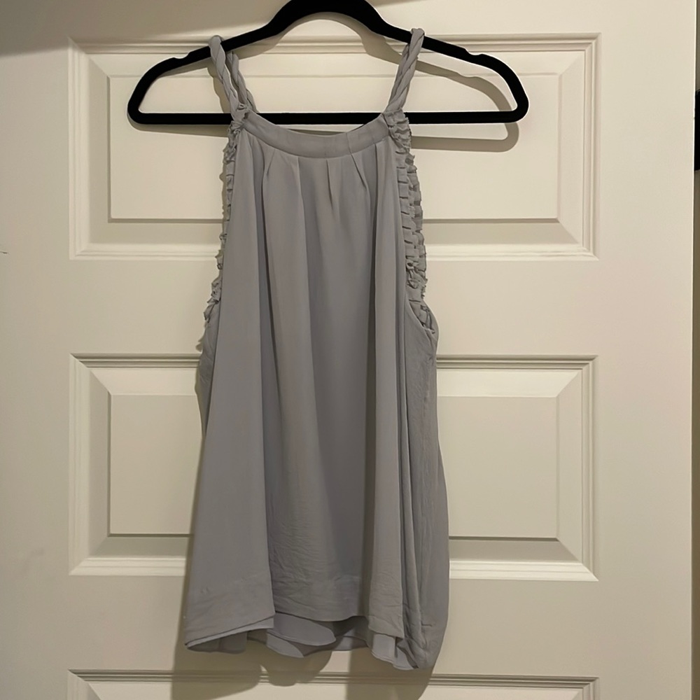 Banana Republic sleeveless blouse- size 8 (light gray)